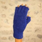 Mitaines en laine mohair et soie