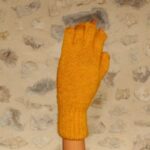 Mitaines en laine mohair et soie