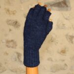 Mitaines en laine mohair et soie