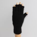 Mitaines en laine mohair et soie