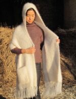 Les étoles tissées en laine mohair et soie